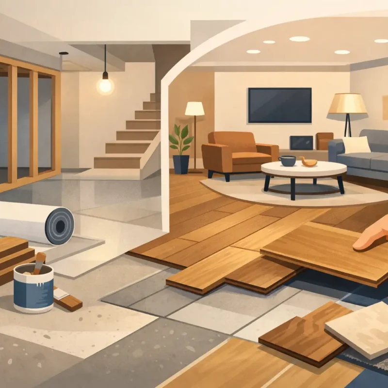 Best Basement Flooring for Remodel Projects