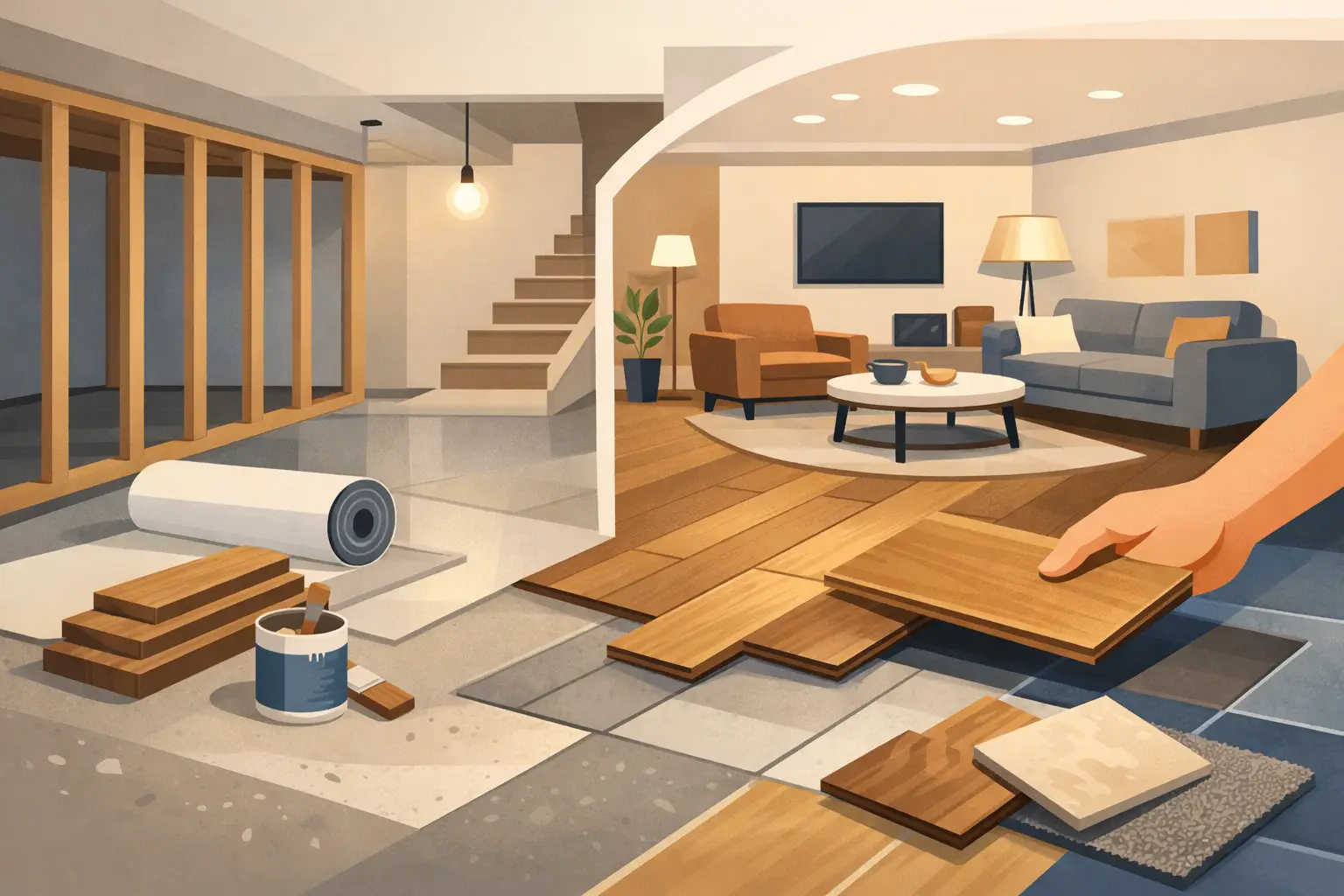 Best Basement Flooring for Remodel Projects