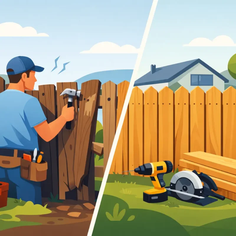 Wood Fence Repair or Replace?